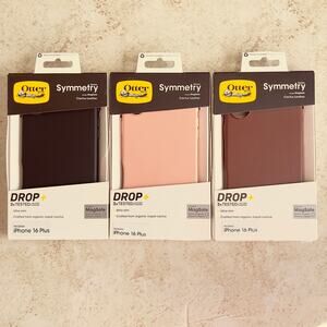 3 - Otterbox Symmetry Series MagSafe Apple iPhone 16 Plus, Black, Pink, Brown